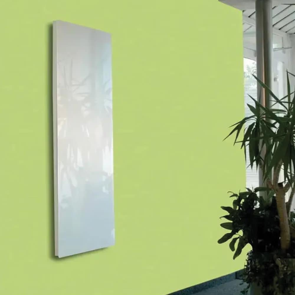 tall vertical glass radiator Our glass radiators are heat accumulators that radiate heat evenly without moving the air so avoiding temperature in layers & dust movement.